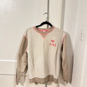 NWOT Victoria's Secret Pink and Tan Sweatshirt